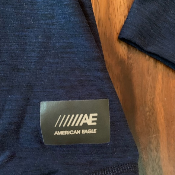 American Eagle Mens Long Sleeve Flex T Shirt Size Small S Athletic Stretchy Fit - Picture 4 of 6